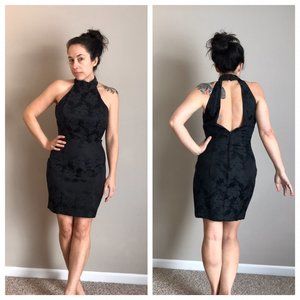 Vintage Roberta Body Con Little Black Dress Size 4